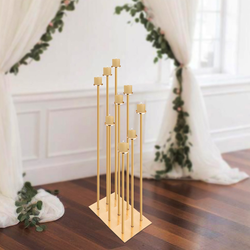 Ebern Designs 9pcs FreeStanding Floor Candle Holders Set Wayfair